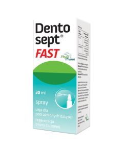 Dentosept Fast, spray, ulga dla podrażnionych dziąseł, 30 ml