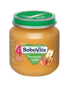 BoboVita, brzoskwinie i jabłka, 4 m+, 125 g