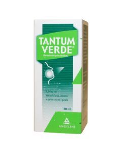 Tantum Verde, 1,5 mg/ml, aerozol do stosowania w jamie ustnej i gardle, 30 ml