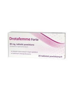 Drotafemme Forte, 80 mg, tabletki powlekane, 20 szt.