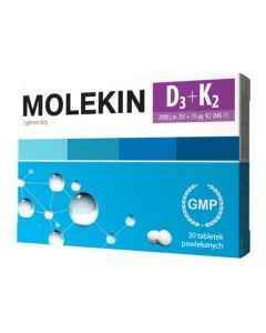 Molekin D3 + K2, tabletki powlekane, 30 szt.