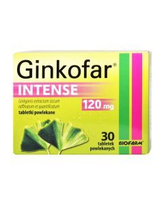 Ginkofar Intense, 120 mg, tabletki powlekane, 30 szt.