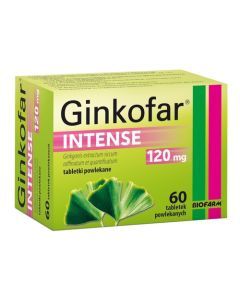 Ginkofar Intense, 120 mg, tabl.powl., 60 szt