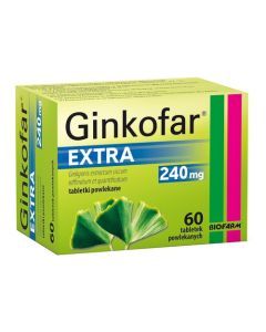 Ginkofar Extra, 240 mg, tabletki powlekane, 60 szt.