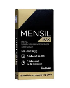 Mensil Max, 50 mg, tabletki do rozgryzania i żucia, 4 szt.