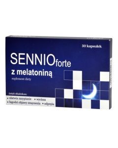 Sennio forte z melatonina, kaps.twarde, 30 szt