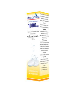 Ascorvita, 1000 mg, tabletki musujące, 20 szt.