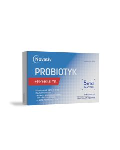 Novativ Probiotyk 5 mld bakterii, kapsułki, 10 sztuk
