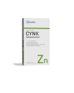 Novativ Cynk Organiczny, kapsułki, 60 sztuk