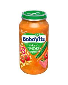 BoboVita, obiadek makaron z tuńczykiem i warzywami, 12m+, 250 g