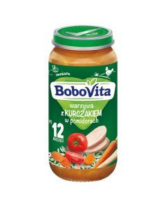 BoboVita, warzywa z kurczakiem w pomidorach, 12 m+, 250 g