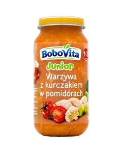 BoboVita, warzywa z kurczakiem w pomidorach, 12 m+, 250 g