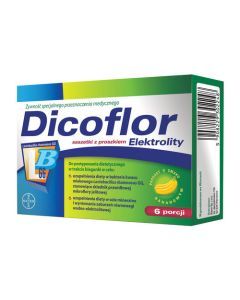 Dicoflor Elektrolity, proszek, 6 porcji (12 saszetek)