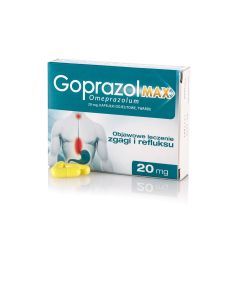 Goprazol Max, 20 mg, kapsułki dojelitowe, twarde, 14 szt.