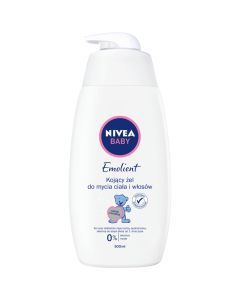 Nivea Baby, Emolient Kojący żel do mycia ciała i włosów, 500 ml