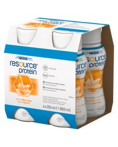 Resource Protein, płyn, smak morelowy, 4 x 200 ml