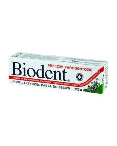 Biodent, pasta do zębów przeciw parodontozie, 125 g