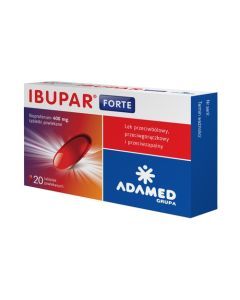 Ibupar forte, 400 mg, tabletki powlekane, 20 szt.