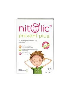 Pipi Nitolic Prevent Plus, spray przeciw wszawicy, 150 ml (2 x 75 ml)