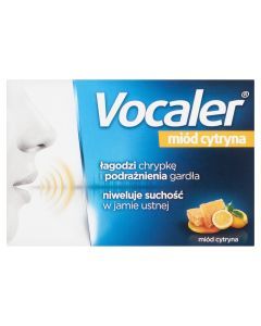 Vocaler, miód cytryna, pastylki do ssania, 24 szt.