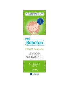 Bobolen Porost Islandzki, syrop na kaszel, 120 ml