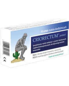 Criorectum Protect, czopki przeciw hemoroidom, 10 szt.