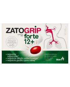 Zatogrip forte 12+, tabletki, 15 szt.