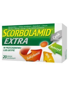 Scorbolamid Extra, tabletki powlekane, 20 szt.