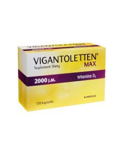 Vigantoletten Max, witamina D3 2000j.m., kapsułki, 120 szt.