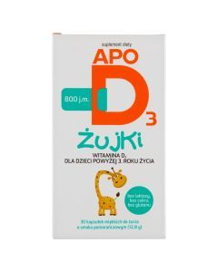 ApoD3 żujki, 800 j.m., kapsułki miękkie do żucia, 30 szt.