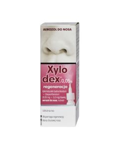 Xylodex 0,05% regeneracja, 0,05 mg + 5,0 mg/dawka, aerozol do nosa, 10 ml