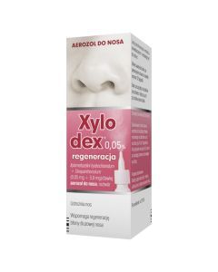Xylodex 0,05% regeneracja, 0,05 mg + 5,0 mg/dawka, aerozol do nosa, 10 ml