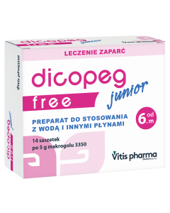 Dicopeg Junior Free, proszek, 5 g, 14 saszetek