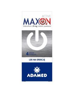 Maxon Active, 25 mg, tabletki powlekane, 4 szt.