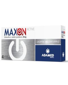 Maxon Active, 25 mg, tabletki powlekane, 4 szt.