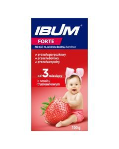 Ibum Forte, 200 mg/5ml, zaw.doust., sm.truskawkowy, 100 g