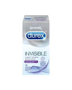 Durex Invisible, prezerwatywa super cienka, 10 szt.