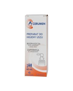 A-Cerumen, preparat do higieny uszu, 40 ml (spray)