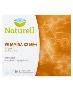 Naturell Witamina K2 MK-7, tabletki do ssania, 60 szt.