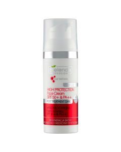 Bielenda Professional, Krem do twarzy SPF 50+ & PA++ wysoka ochrona, 50 ml