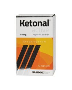 Ketonal Active, 50 mg, kapsułki twarde, 10 szt.