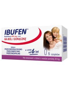 Ibufen, 200 mg, czopki, 5 szt.