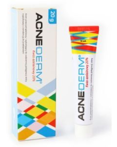 Acne-Derm, krem przeciwtrądzikowy i wybielający, 20 g