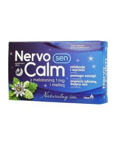 NervoCalm Sen z melatoniną i melisą, tabletki powlekane, 20 szt.