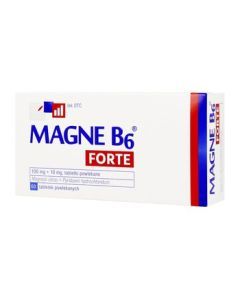 Magne B6 Forte, 100 mg+10 mg, tabletki powlekane, 60 szt.