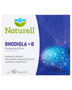Naturell Rhodiola + B, tabletki, 60 szt.