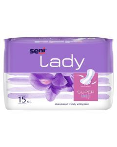 Seni Lady super, wkładki urologiczne (Import równoległy, Pharmapoint), 15 szt.