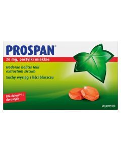 Prospan, 26 mg, pastylki miękkie, 20 szt.
