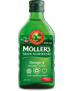 Mollers Tran Norweski naturalny, płyn, 250 ml