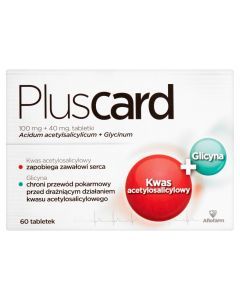 Pluscard, 100 mg + 40 mg, tabletki, 60 szt.